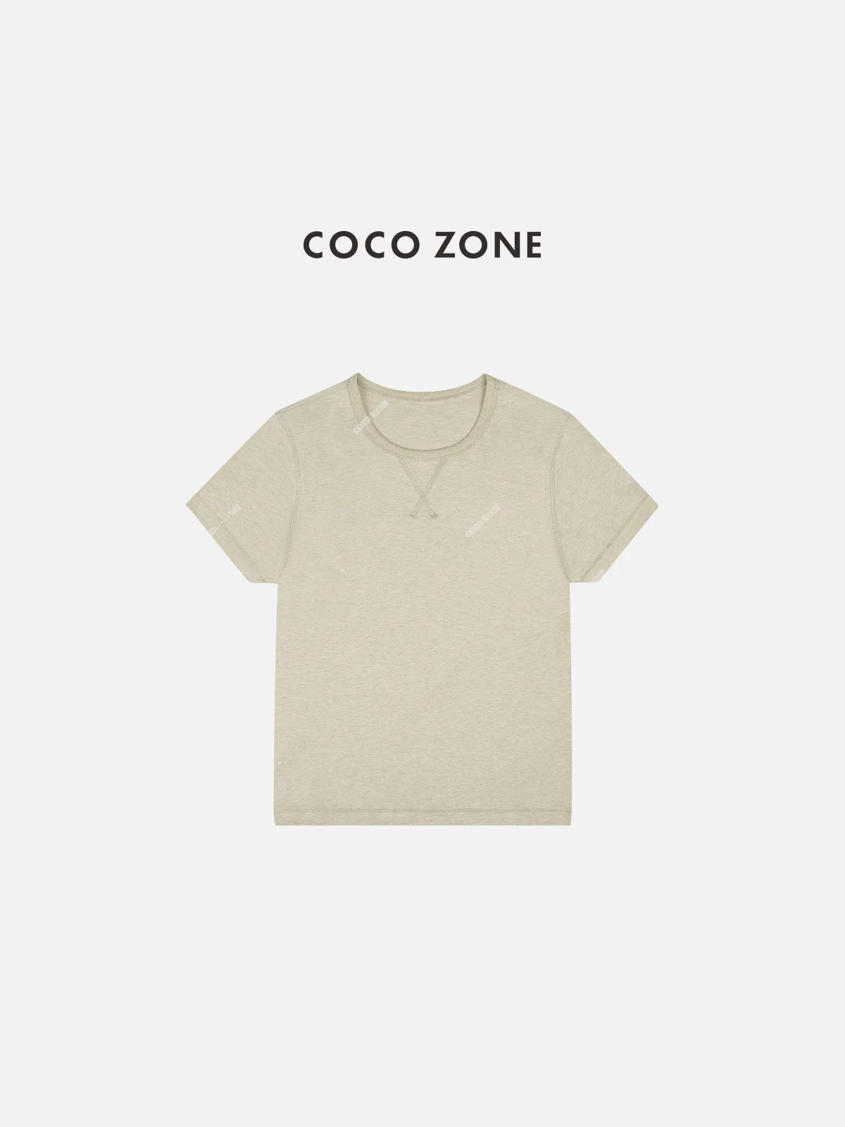 

Футболка Zone Early Spring Quali из 100% хлопка, круглый вырез, комфортная посадка, базовый цвет, женская