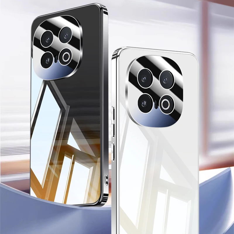 For VIVO IQOO 13 Anti-Fingerprint Anti-Drop Washable Ice Crystal 360° Ring Airbag Lens All-Inclusive Phone Case