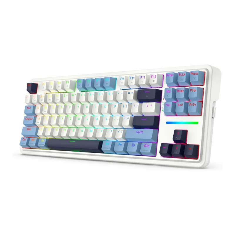

Redragon K728 PRO 80% Wireless Gasket RGB Gaming Keyboard, 3-Mode 87 Keys TKL Mechanical Keyboard w/Hot-Swap Socket