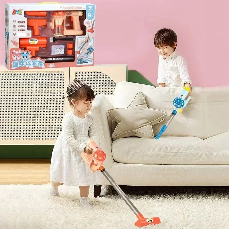 Kids Simulation Electric Vacuum Cleaner Pretend Play Housekeeping Role Play Educational Toy