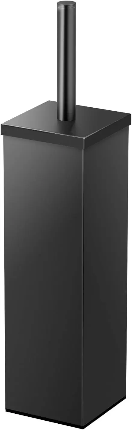 

Elegant Square Toilet Brush Holder, Matte Black