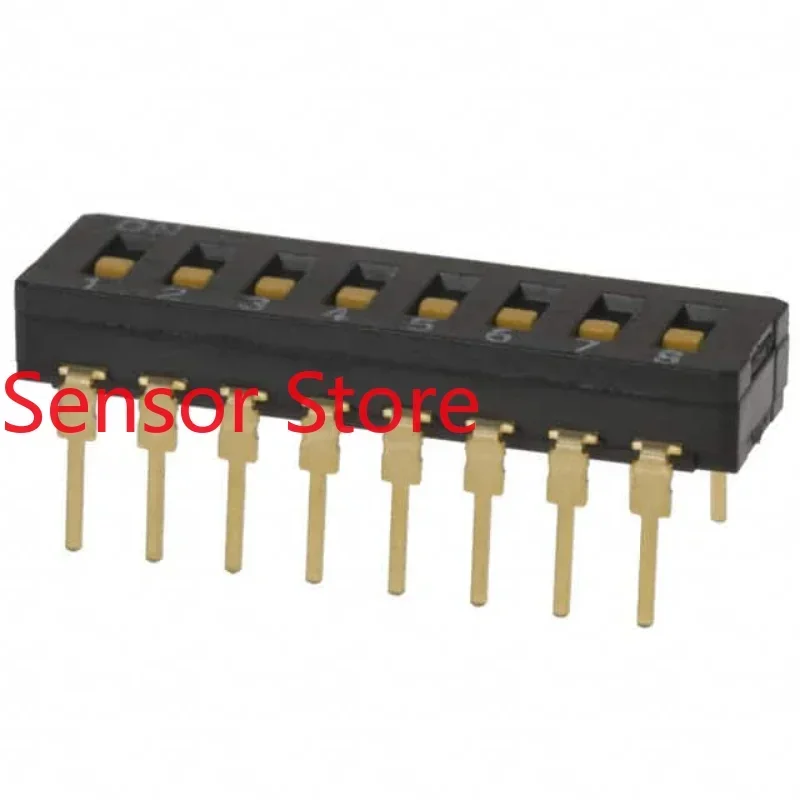 

10PCS A6D-8100 8-bit Dial Switch Straight In Flat 8P 2.54