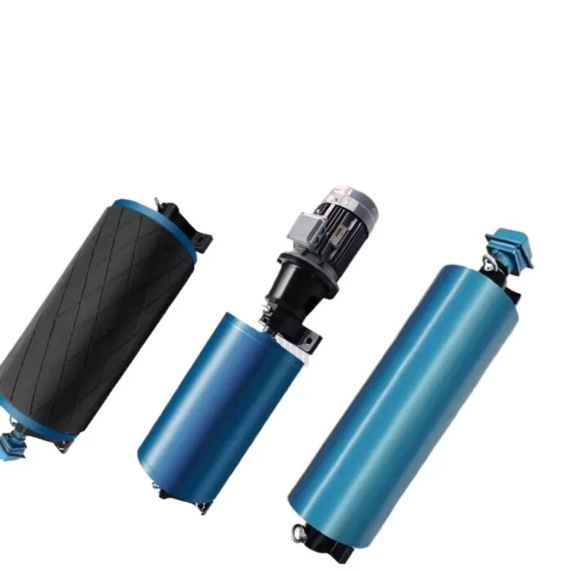 Industrial Spare Parts Transmission Parts Conveyor Belt Conveyor Belt Roller Idler Line Conveyor External Rubber-coated Roller