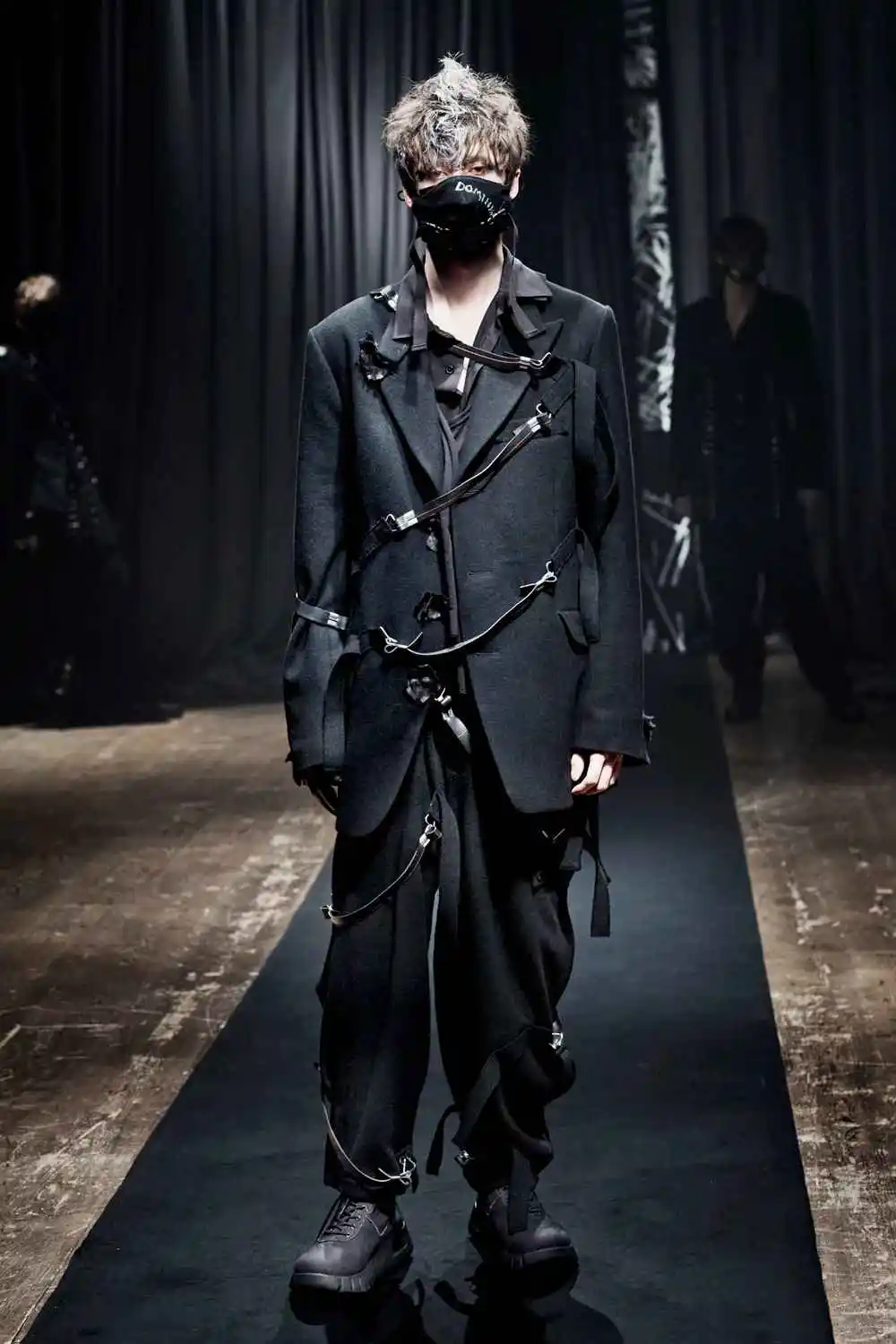 TOP-YAMAMOTO Original Design, Dark and Niche Black Wool, Versatile, Warm, Fashionable, Chic and High-End