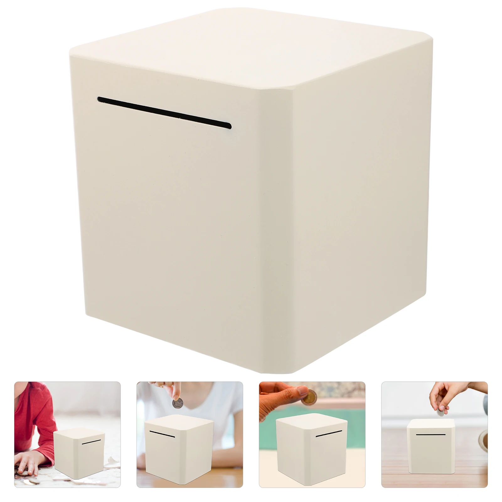 

Large Metal Money Box for Adults Stainless Steel Saving Jar Unbreakable Piggy Bank for Home Shop Retail Store Supplies