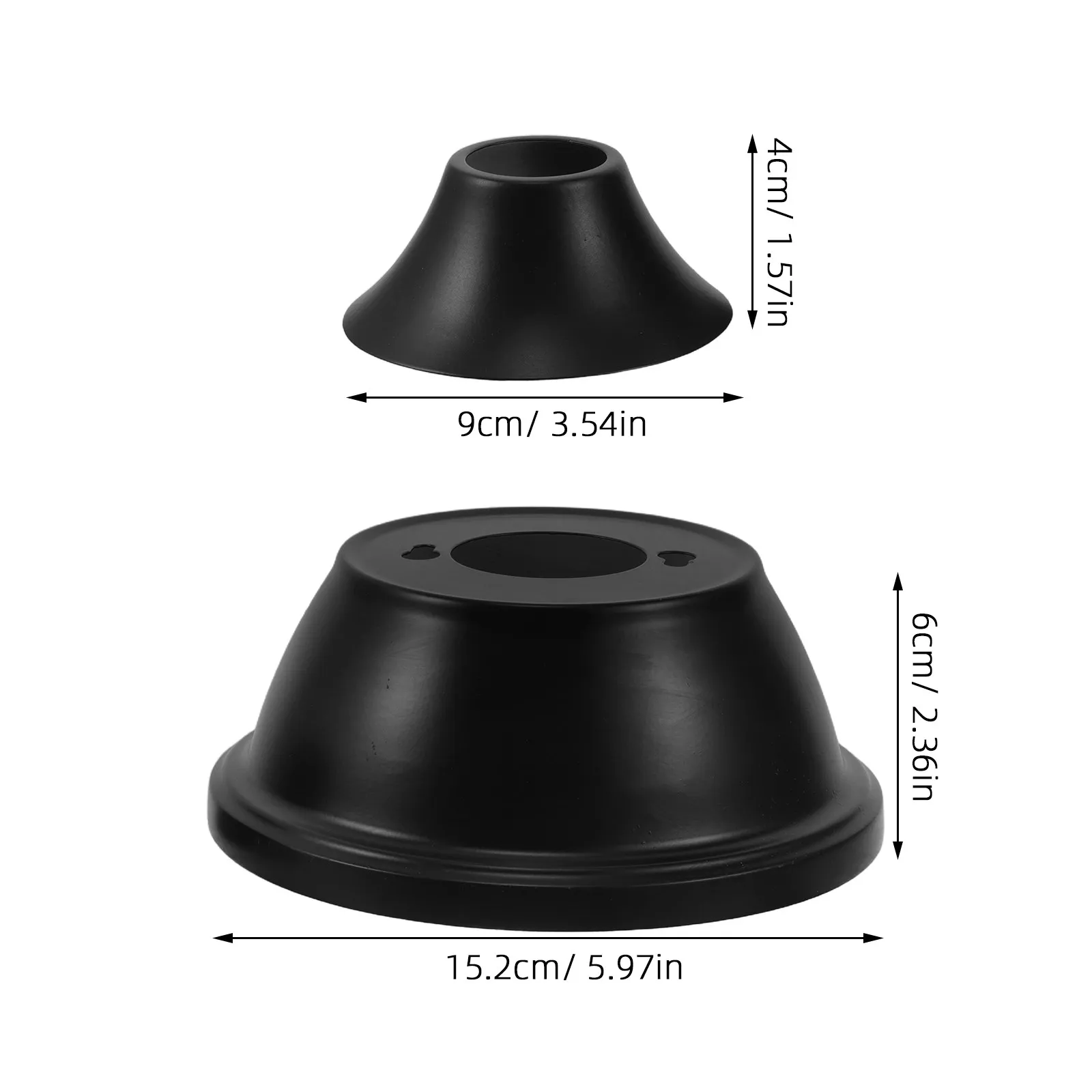 1Set Universal White Ceiling Fan Light Canopy Metal Connector Cover Fan Light Shade Replacement Kit Ceiling Lamp Accessories