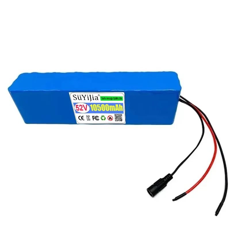 52V 14S3P 10500mAh 18650 1000W Rechargeable Li-ion Battery Pack for Various Transportation Vehicles and Supports Customization