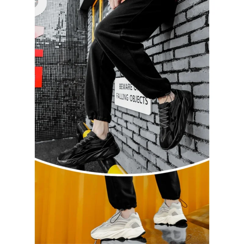 

Новые мужские кроссовки 2026 года с толстой подошвой для увеличения роста, повседневные, для пар, с сетчатым верхом, дышащие и удобные, спортивные мужские кроссовки