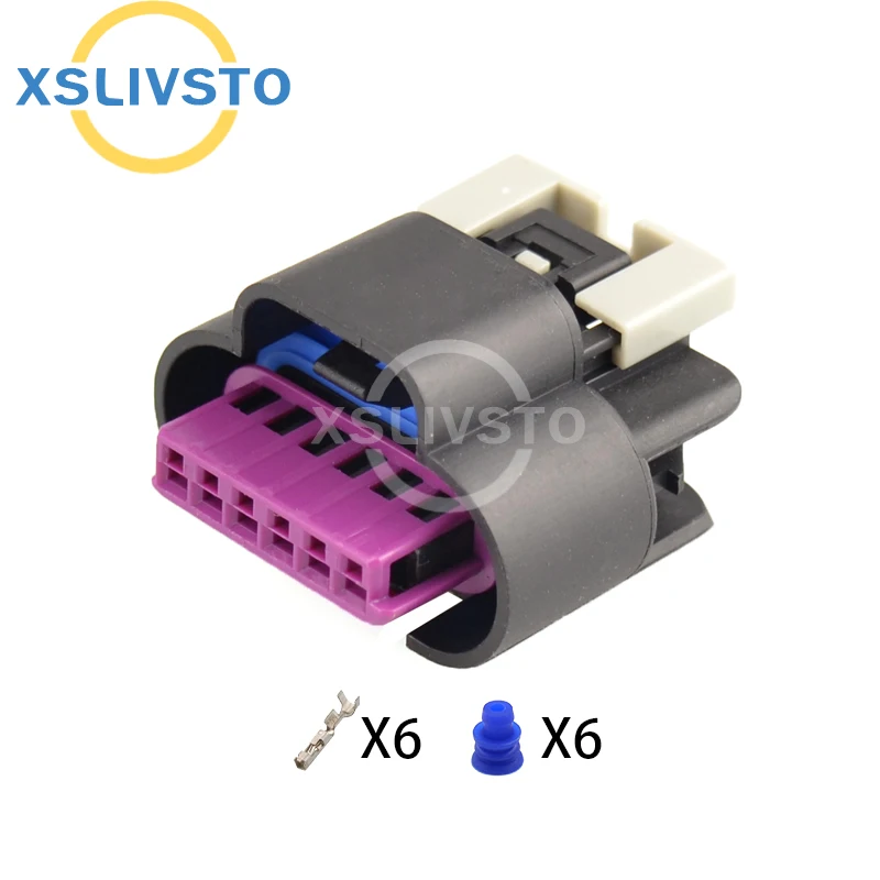 1 Set 6 Pin Female Waterproof Auto Electric EGR VVT Connector Plug For Buick Excelle Chevrolet DJ7061YB-1.5-21