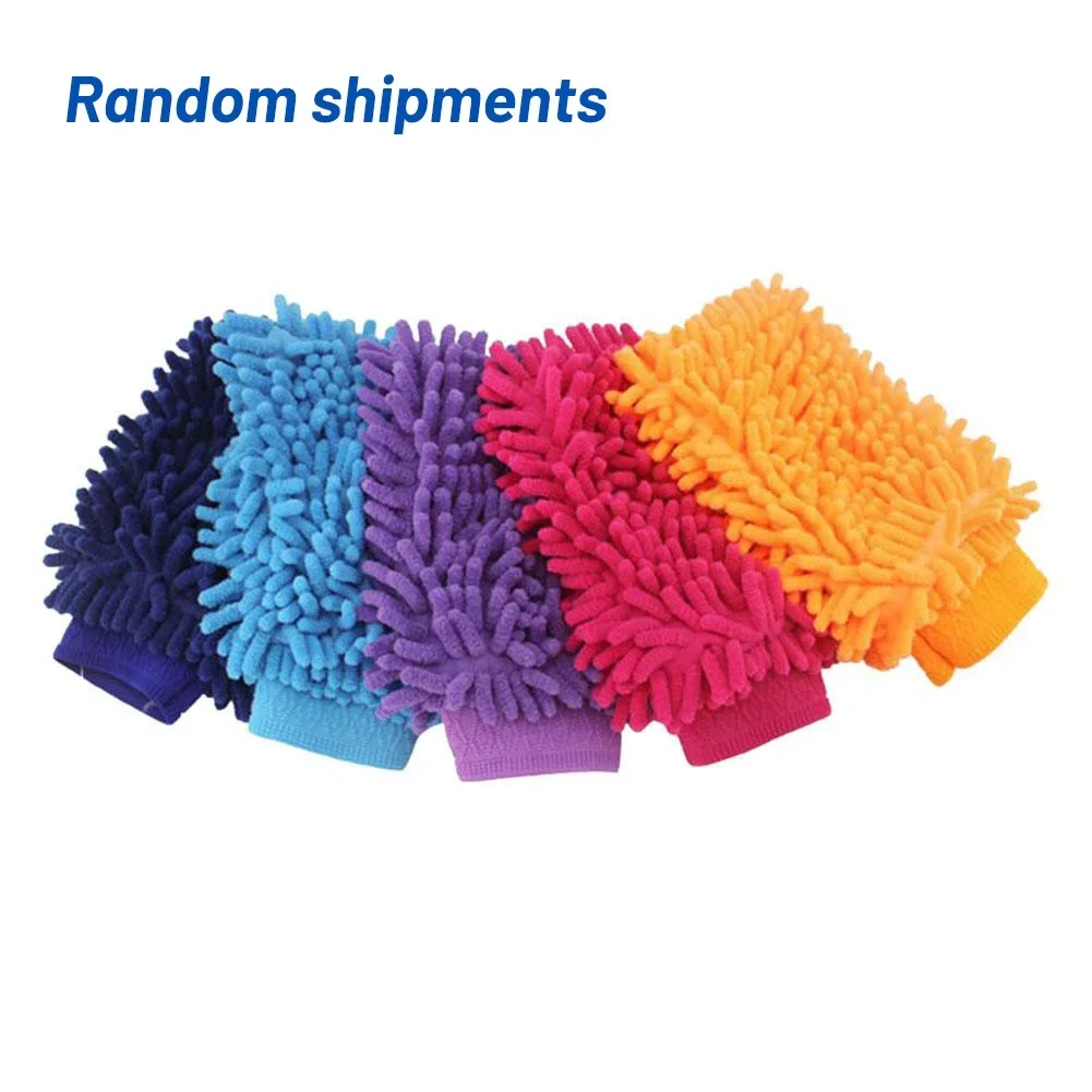 Car Cleaning Tool Double-sided Wipes Cleaning Glove Double-Sided Wipes Cleaning Towel Dust Washer Microfiber Wash