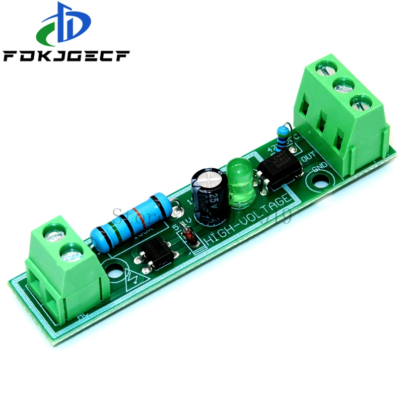 Modulo di Isolamento optoaccoppiatore AC 220V a 1 Bit scheda di rilevamento della tensione Adaptive 3-5V per modulo PLC Isolamento muslimex