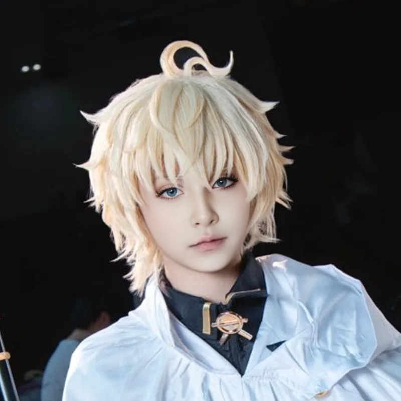エンドレスシャイニーエンジェル コスプレウィッグ 百夜のミカエル ライトゴールデン リバースカール