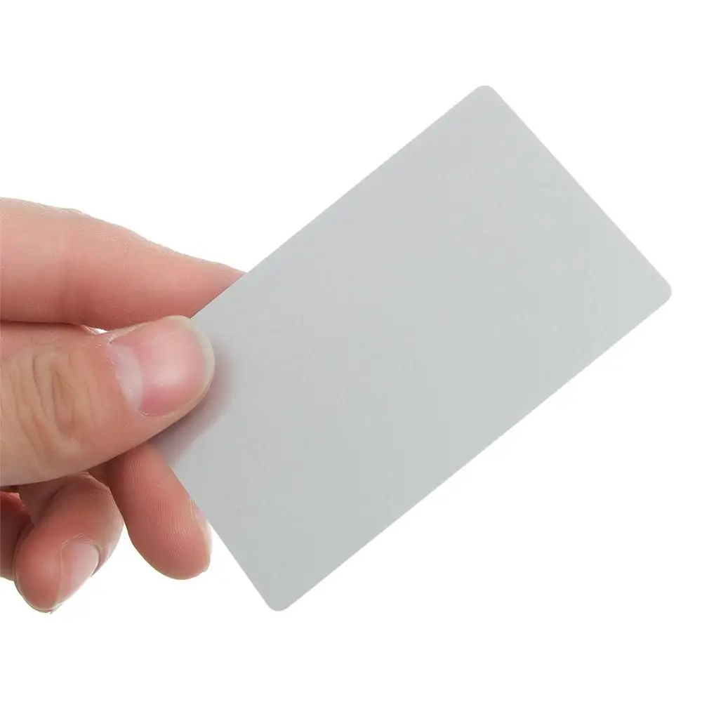 50 Pcs/Set New Smooth Business Visit Aluminum Metal Carte Name Cards Business Card Blank