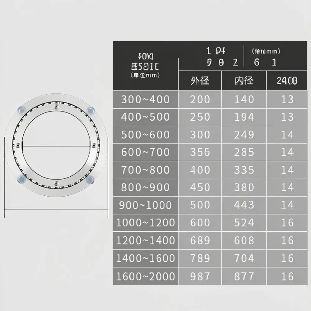 High Quality Lazy Susan Bearing Swivel Base For Dining Table Aluminum Alloy Turntable Hardware For Smooth Rotation