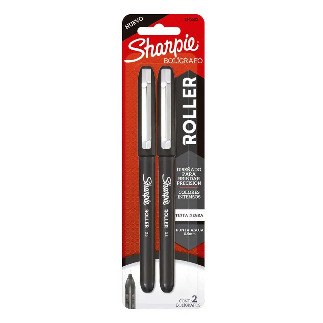 Sharpie Needle Tip 0,5mm 2 PCs Black Sharpie Gel Roller Pen