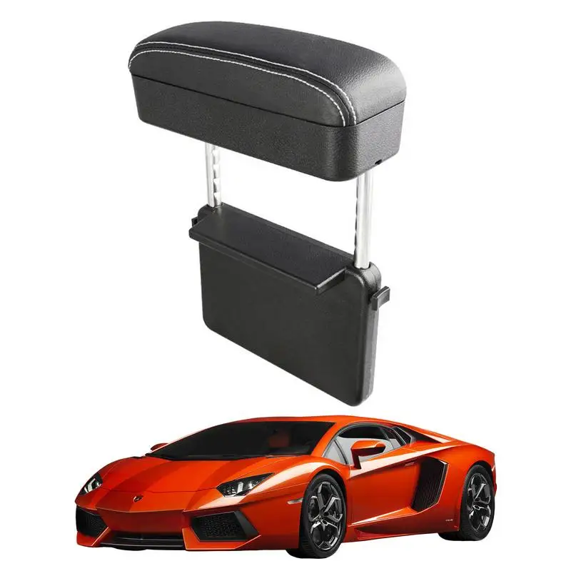 

Universal Car Armrest Box Elbow Support Box Console Storage Organizer With Rest Pad Armrest Extender Universal Fit For Most Car