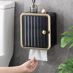 Tissue box storage rack paper roll paper box wall waterproof tissue rack toilet roll holder  tissue holder bathroom accessory