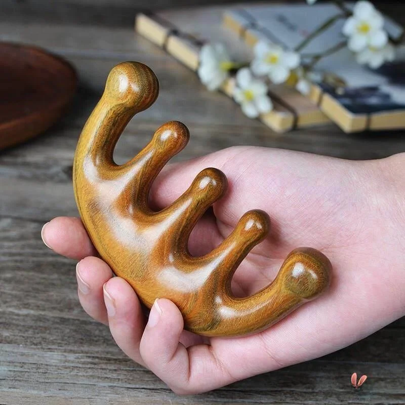 

Натуральная расческа из вишневого дерева, антистатическая, для домашнего использования, с деревянной ручкой, женская щетка для волос, без статического электричества, инструмент для личной гигиены и ухода