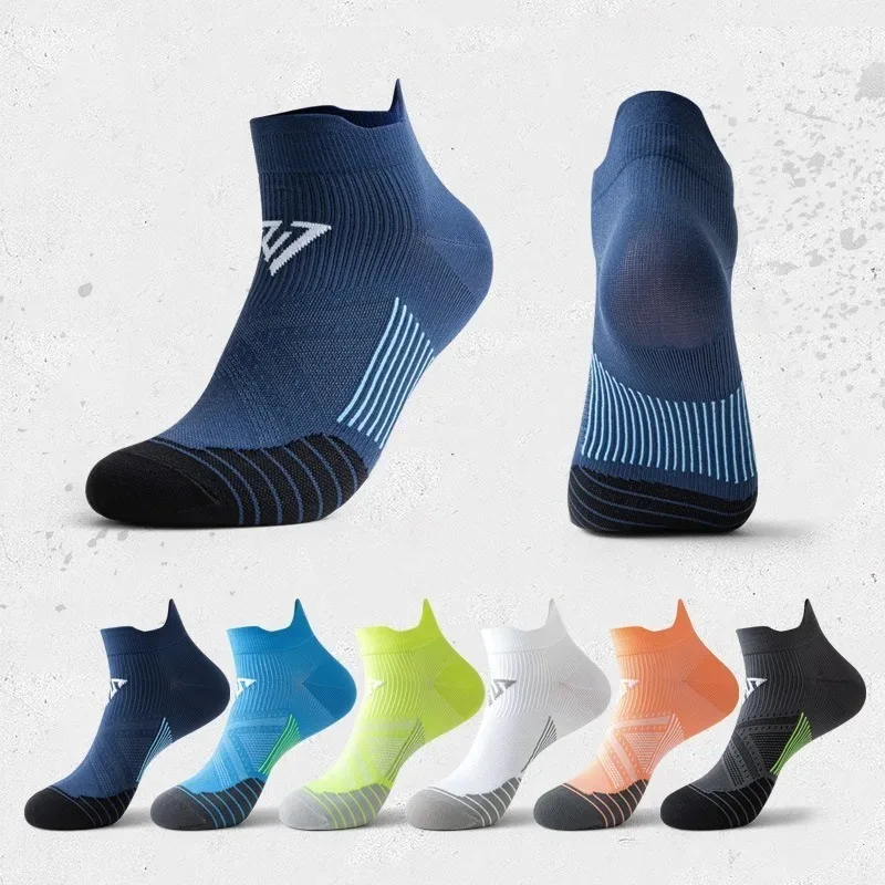 Sports Socks for Men Women Summer Breathable Outdoor Running Cycling Sock Professional Fitness Gym Marathon Non-slip Soccer Sock