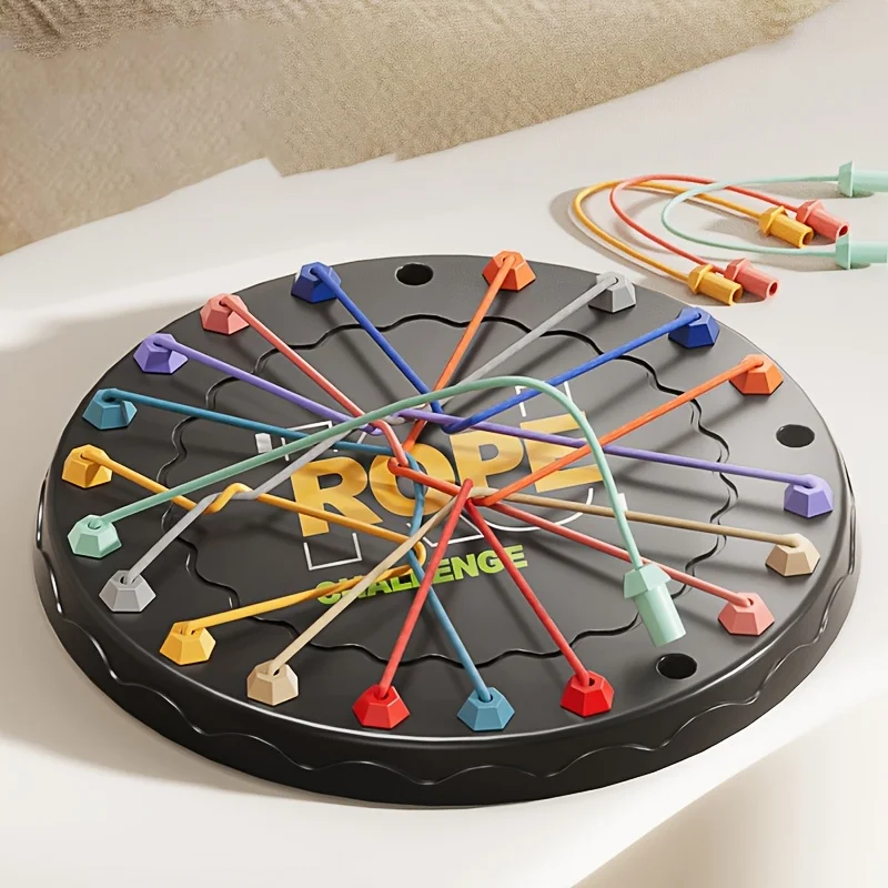 لعبة تحدي الحبل Untangling للأطفال، لعبة تعليمية تعزز التفكير المنطقي والتركيز