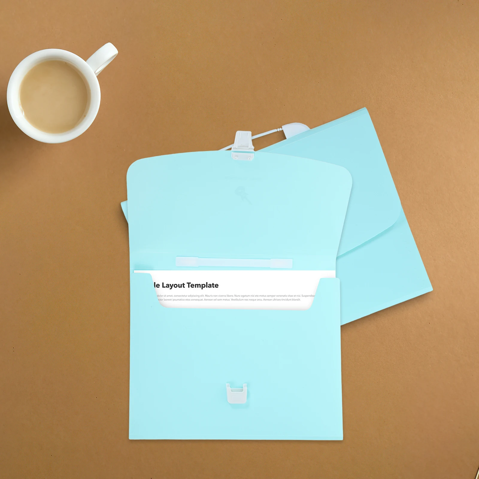 

File Folder Organizer Portable A4 Plastic Folder Multi-Layer Storage Pockets Document Protector For Office School Bills