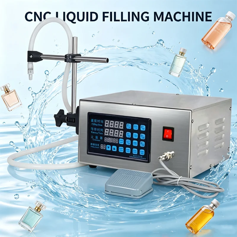 5-3500ml Small Automatic CNC Liquid Filling Machine 110V 220V Perfume Filling Machine Liquid Solution Filling Machine