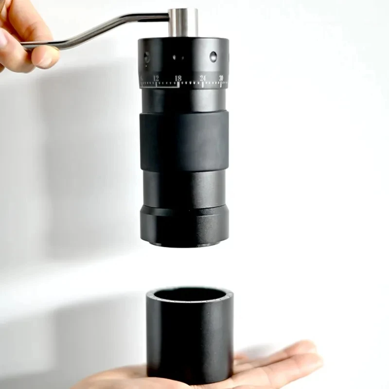 

J Manual Coffee Portle Mill 4Stainls Mm Stainls Steel Burr Magnetic Attraction Structure