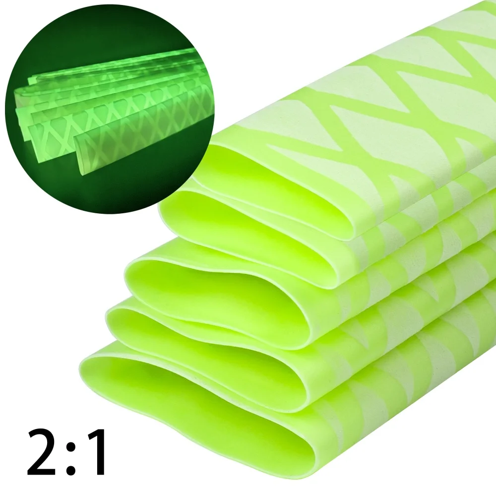 New NoctilucentTubing Anti Slip Heat Shrink Tube Shrinkage Ratio For Fishing Rod Anti-slip Or DIY Electrical Insulation