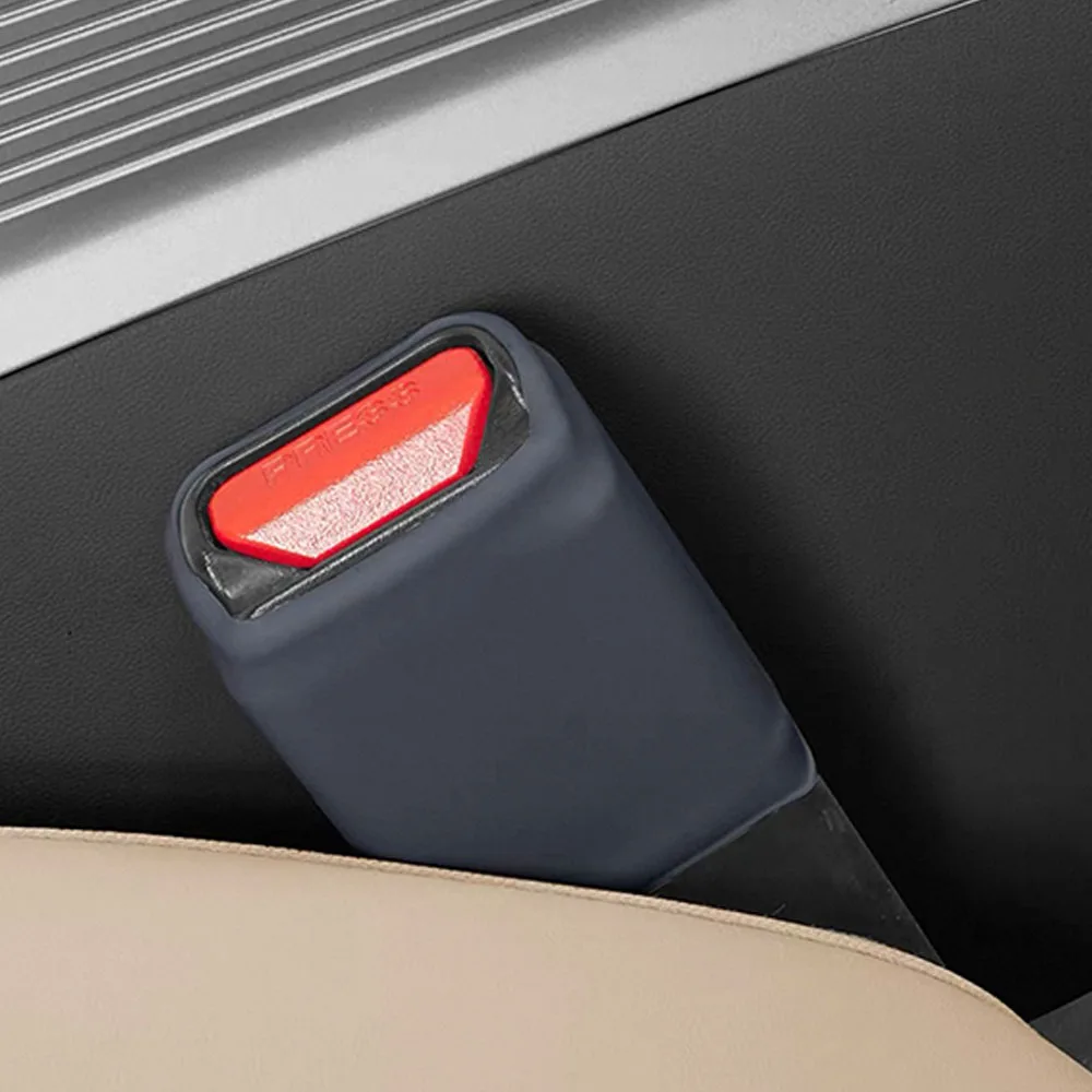 For BYD Leopard 5 Denza B5 2023-2025 Liquid Silicone Seat Belt Buckle & Webbing Protector Cover Anti-Scratch Accessories
