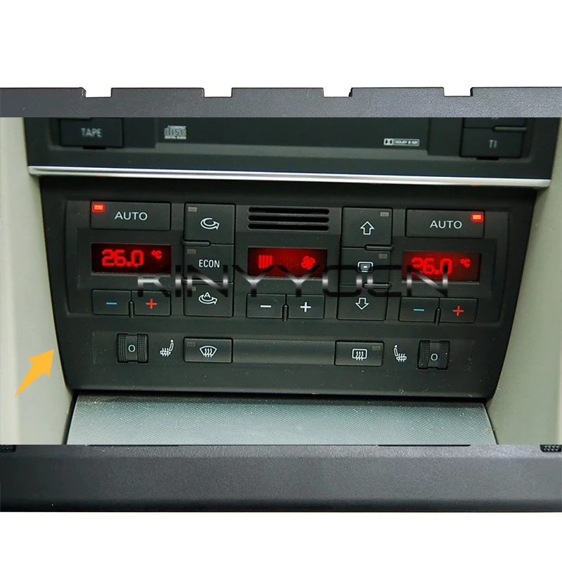 Car Air Conditioning Control Panel For Audi A4 B6 B7 2003-2008 Heater Control AC Control Panel Cover