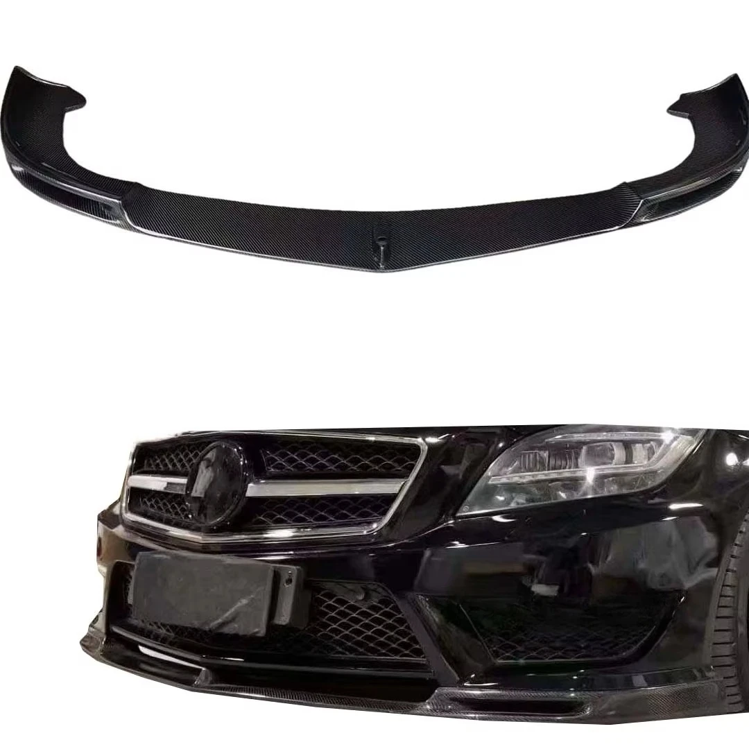 

For CLS W218 C218 2012-2015 V Style Accessory Kit Carbon Fiber Front Lip & Front Bumper with Shovel Car Body Kits