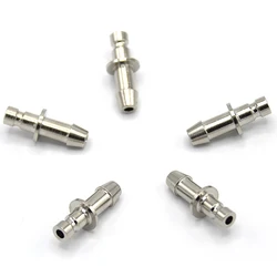 5 Pcs Luer Taper Universal Metal Airway Connector, NIBP Cuff Connector, Air Hose Tube Adapter, Suitable for 4 mm Convert 5 mm