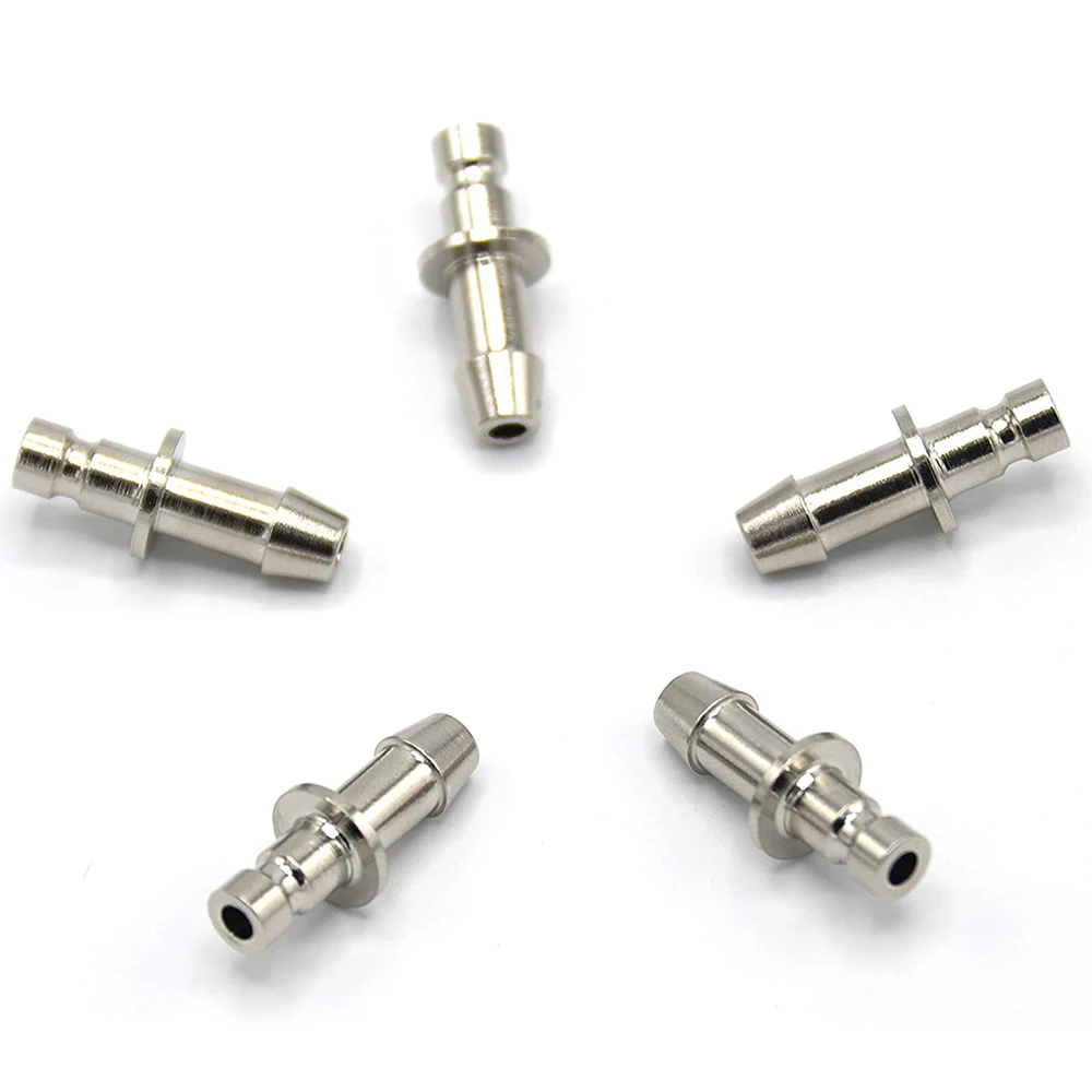 5 Pcs Luer Taper Universal Metal Airway Connector, NIBP Cuff Connector, Air Hose Tube Adapter, Suitable for 4 mm Convert 5 mm