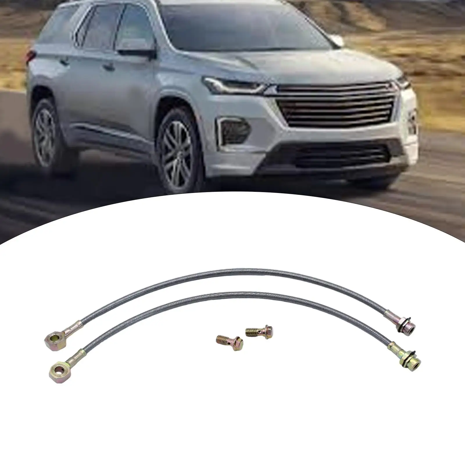 Automotive Braided Stainless Steel Brake Hose Car Disc Brake Line Fitting Kit for Chevelle and GM a F X Body