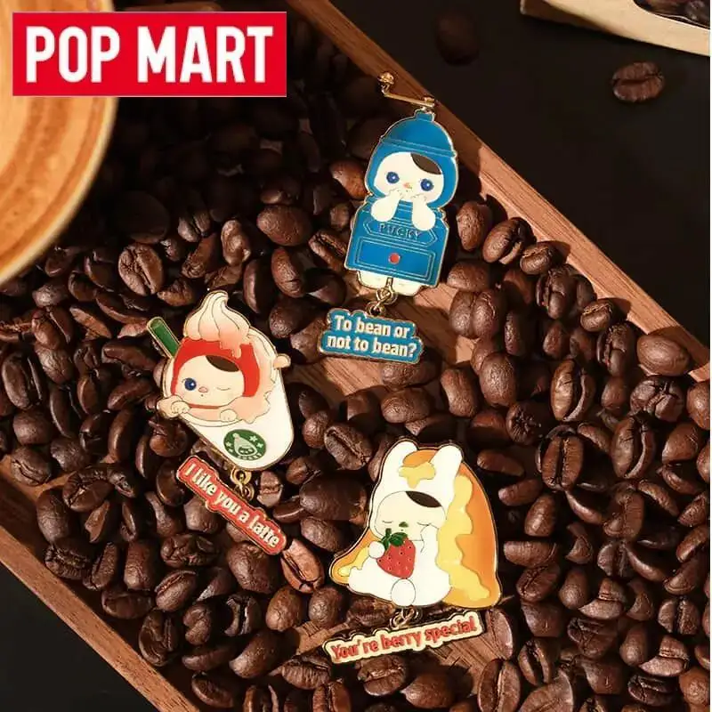 

POPMART PUCKY Pucky Rabbit Cafe Series значок куклы милые аниме фигурки настольные украшения подарочная коллекция слепая коробка загадочная коробка игрушки