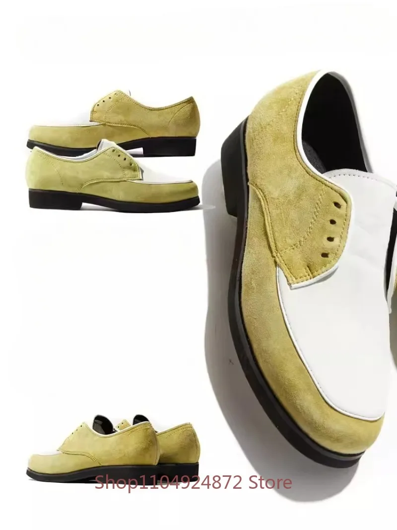 

Luxury Loafers Men's Genuine Sheepskin Casual Dress Leather Shoes Man Breathable Handmade Office Dance Street Training Shoes