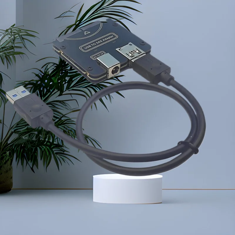 

НОВЫЙ 5-контактный адаптер жесткого диска USB 3.0 к SFF-8482 SAS с портом питания чипсета + источник питания 12 В/3 А для ноутбука ПК