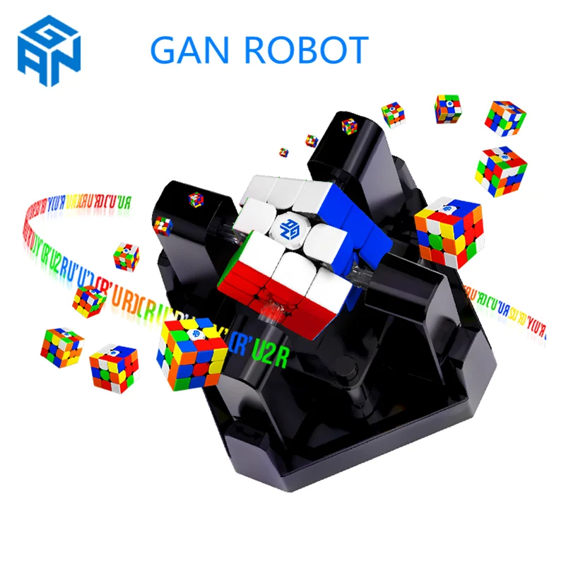 [ECube] GAN Robot Magic Cube 3x3 Helper GANCube Robots Bluetooth Connection To App Stickerless Educational Toys Cubo Magico