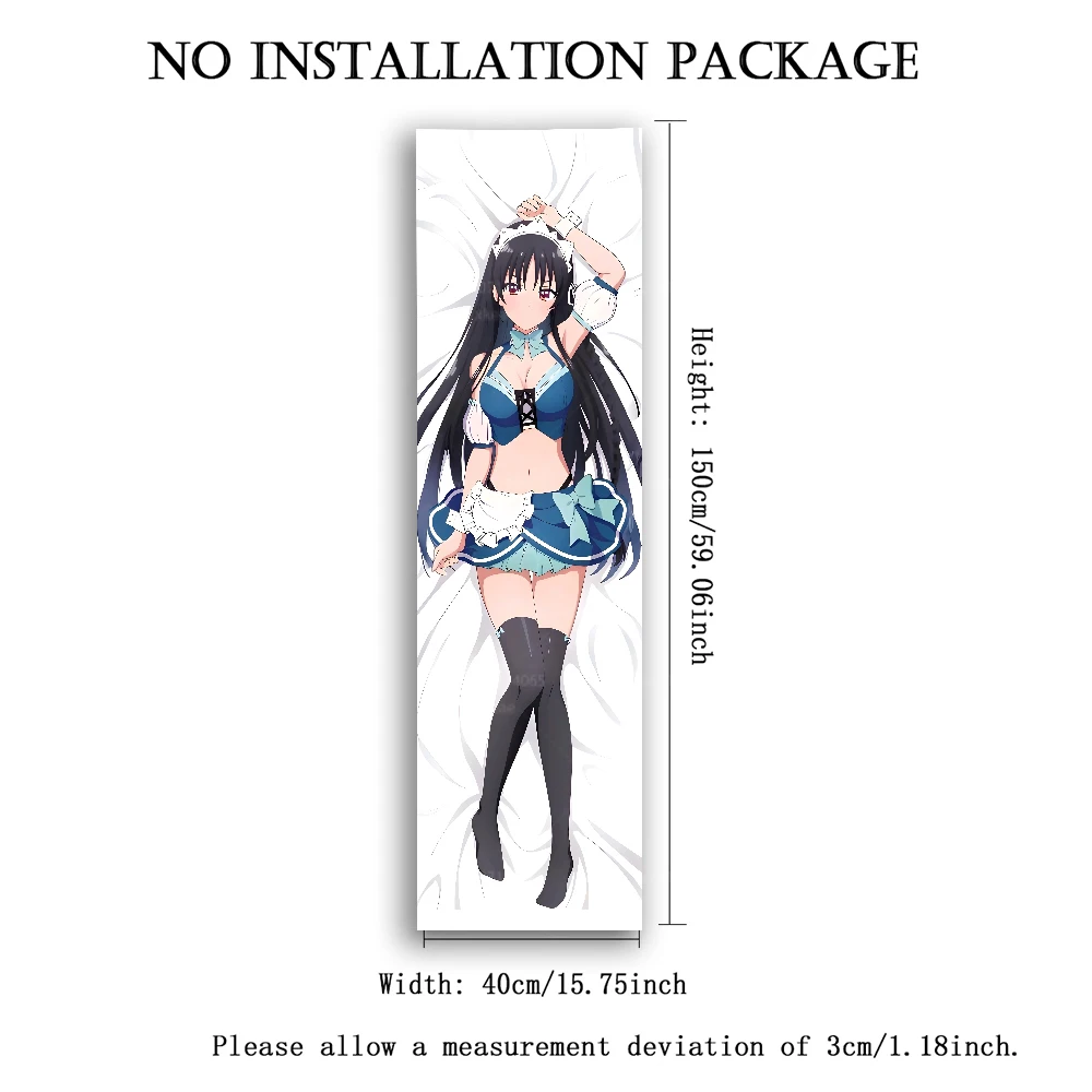 Classroom of the Elite Anime Tapestry, Suzune Horikita Long Vertical Wall Hanging, Cute Maid Outfit Print Wall Art, Bedroom Dorm