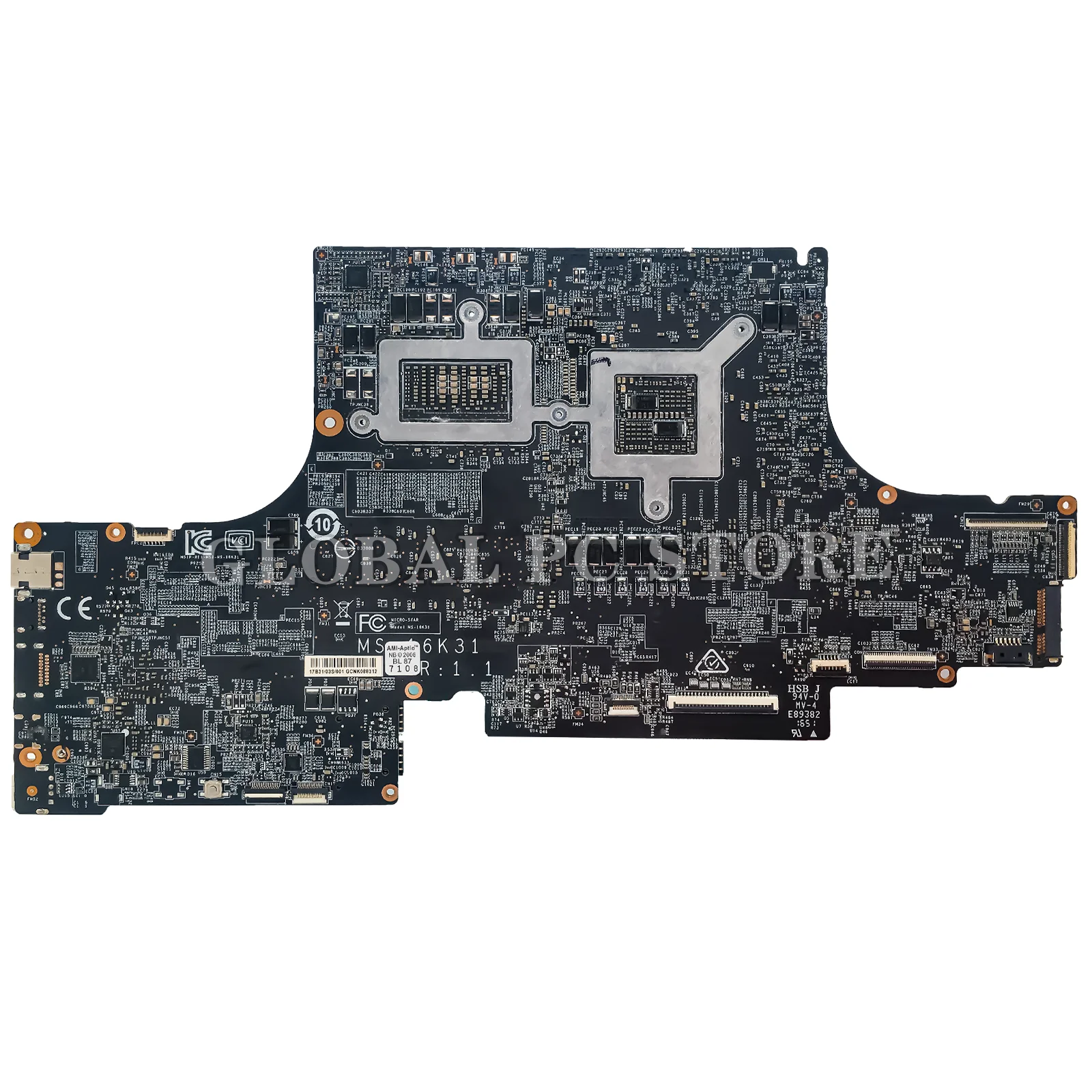 KEFU Mainboard For MSI MS-16K31 MS-16K3 Laptop Motherboard i5 i7 7th Gen GTX1070/V8G