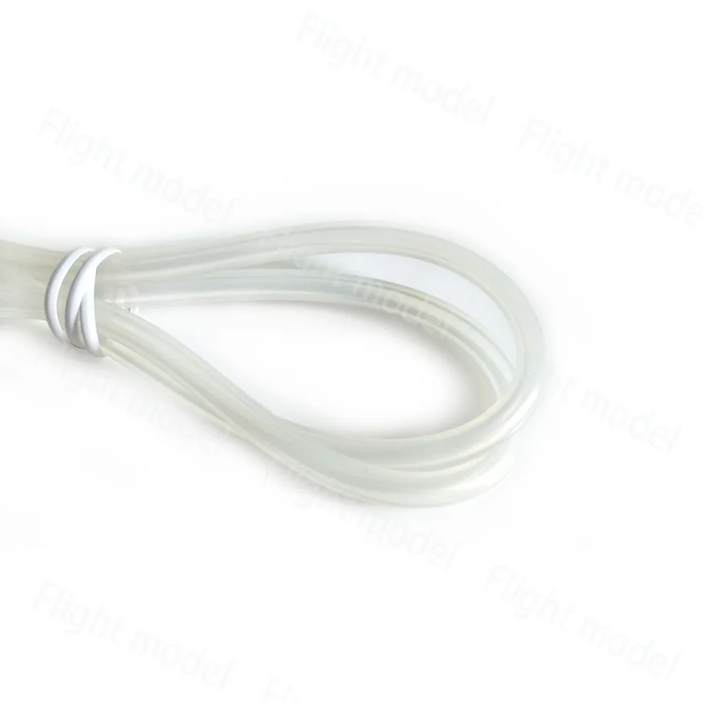 1 meter Silicone Fuel Line Oil Tube Fuel Pipe Hose D8*4mm For Gas Engine / Nitro Engine RC Model Parts White Color