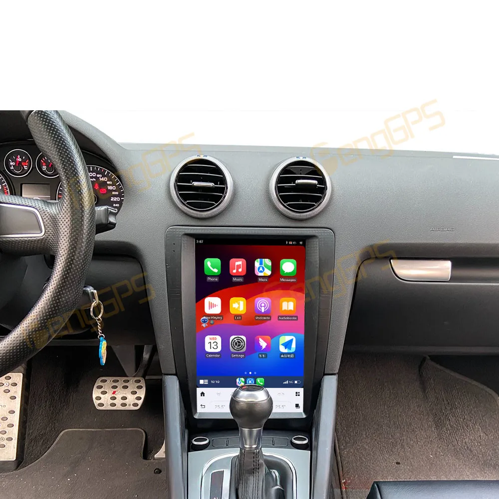 

12,1-дюймовый автомобильный радиоприемник Android 15, CarPlay для Audi A3 2008-2012, мультимедийный плеер с сенсорным экраном, GPS-навигация, автоматическое головное устройство DSP BT
