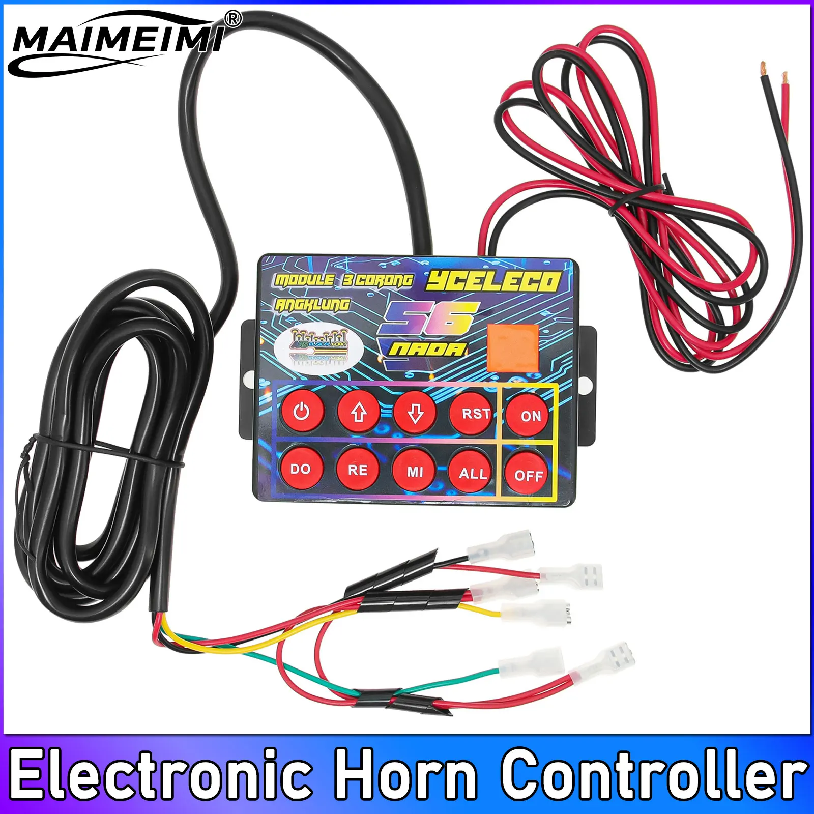 

Musical Controller 12V-24V Sound Musical Electronic Horn Controller Pro Horn Speaker Sound Control for Car Truck