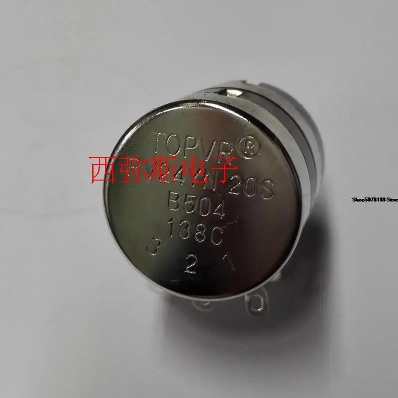 Dual volume potentiometer 500K topvr rv24yg20sb504 500K dual potentiometer double layer New