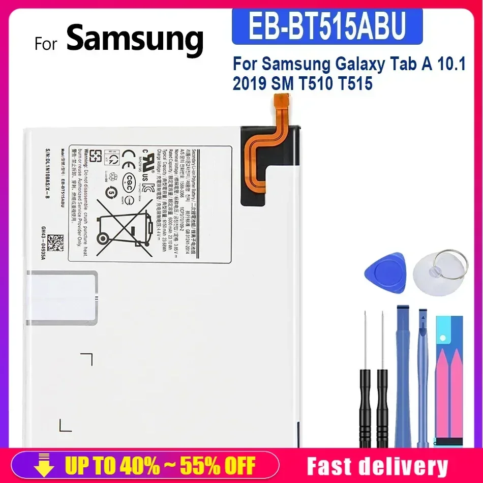 

Запасная аккумуляторная батарея 6150 мАч для Samsung GALAXY Tab A T510, аккумуляторная портативная батарея для планшета