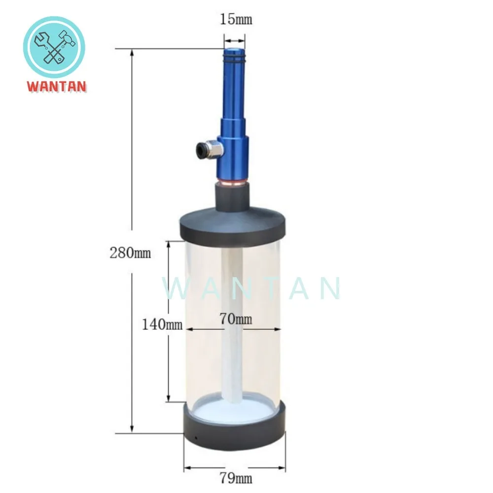 Tolva fluidizadora de recubrimiento en polvo, taza de alta calidad para máquina de pulverización de polvo de prueba de laboratorio, 200ml, 280ml