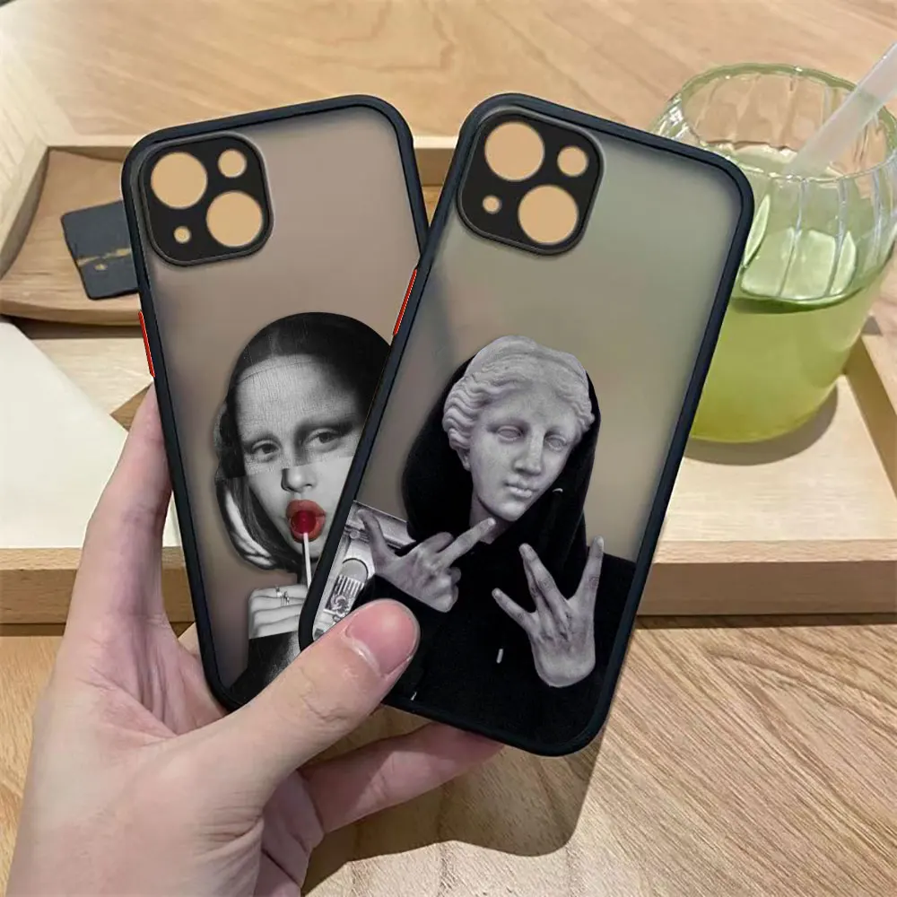 

Vintage Classic M-Mona Lisa Cover Matte Phone Case For Samsung Galaxy S25 S24 S23 S22 S21 S20 FE S10 S9 S30 S11 S30 Ultra Case