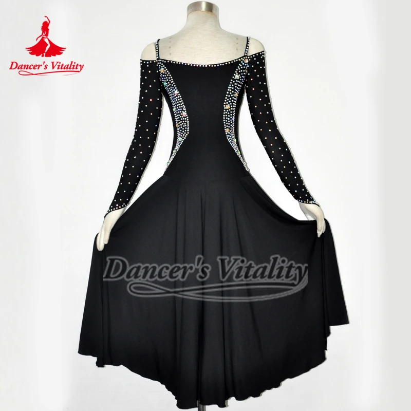 Modern Dance Practice Dresses Standard Ballroom Classs Performance Costume Viennese Waltz Tango Quickstep Professional Clothing