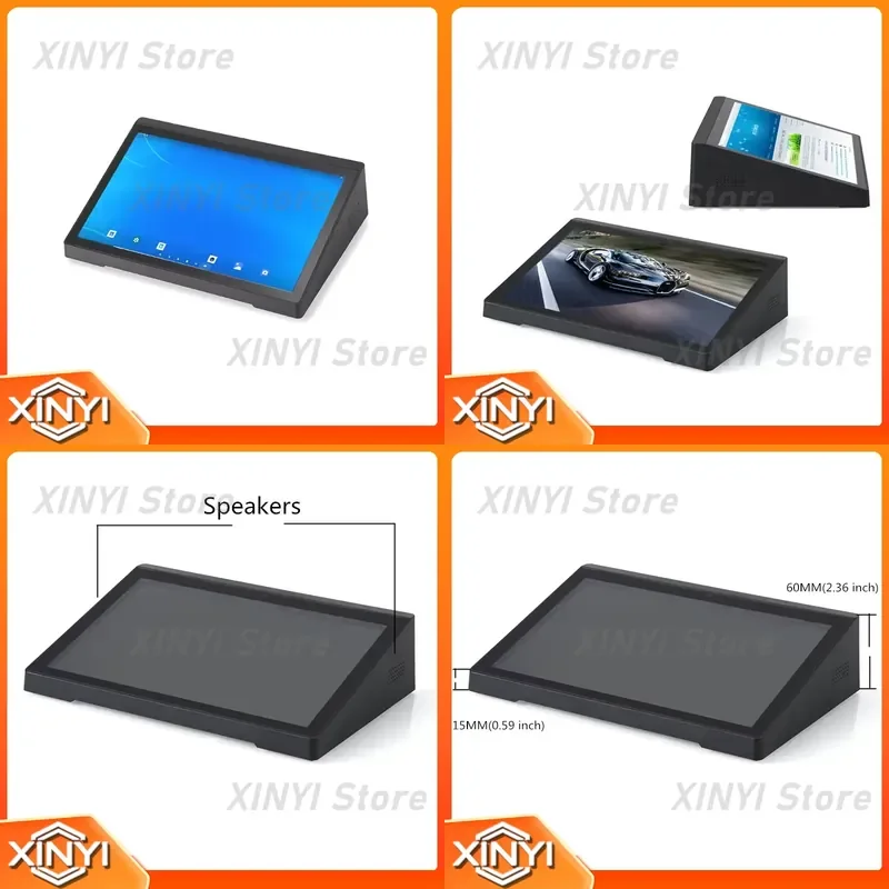 10 inch Desktop Touch Digital Signage Display for Android Linux with Wireless RJ45 POE for Retail Kiosk Advertising Equipment