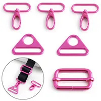 5PCS/1Set 1/2 inch triangle buckle, pull buckle, bag shoulder strap sewing accessories, dog collar key ring DIY handicrafts